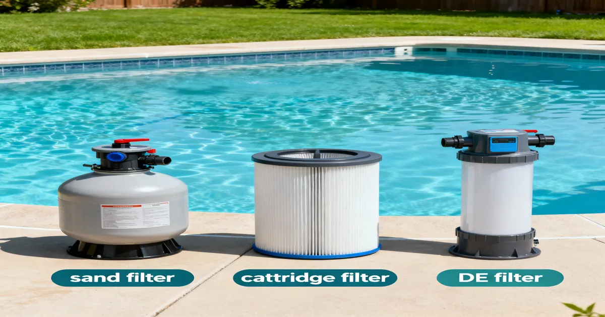 How to Choose the Right Pool Filter Sand, Cartridge & DE Filters Explained (2025 Guide)