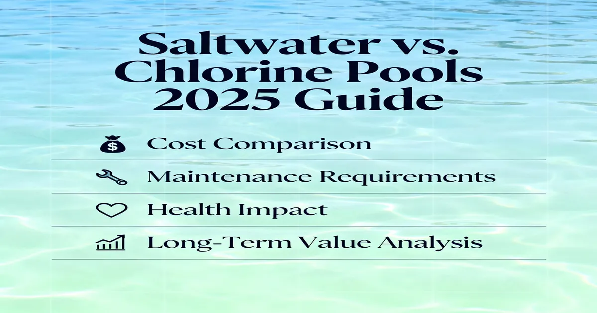 Saltwater vs. Chlorine Pools