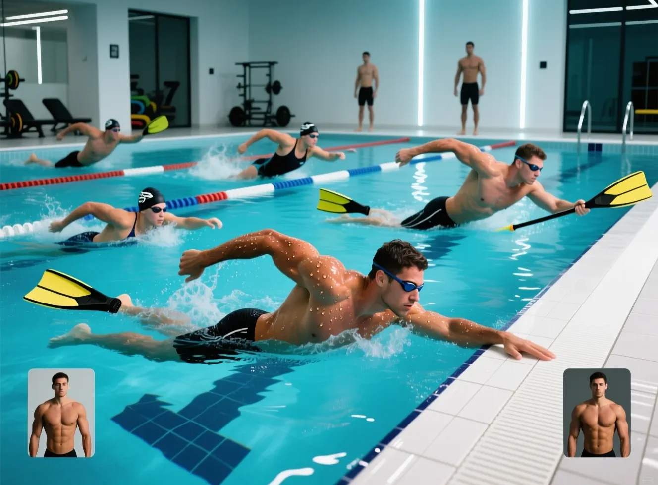 تمارين السباحة لحرق الدهون